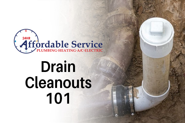 What are drain cleanouts used for?