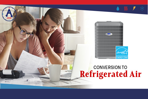 Consider a conversion to refrigerated air conditioning to save water