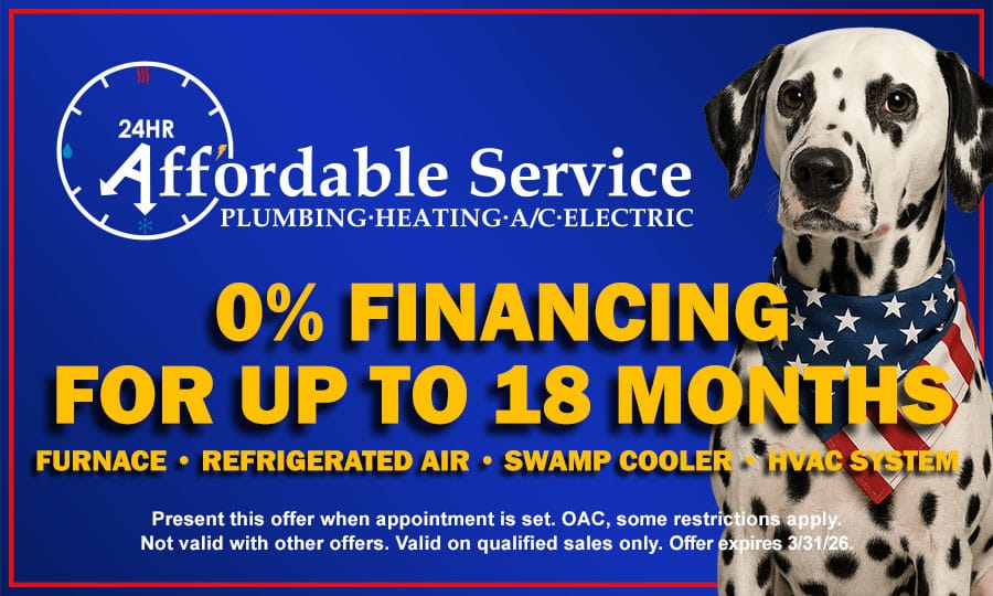 0% Financing Offer for HVAC services